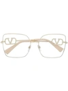 VALENTINO GARAVANI VA2041 SQUARE-FRAME GLASSES