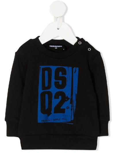 Dsquared2 Babies' Logo-print Sweatshirt In Black