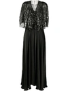 Rabanne Sequin-detail Gown In Black