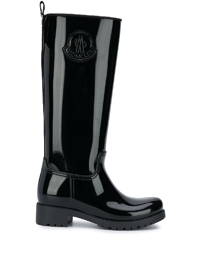 Moncler Ginger Rainboots In Black