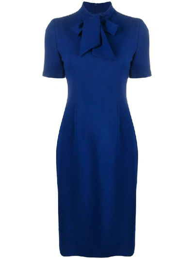 Goat Keira Pencil Dress In Blue