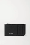 SAINT LAURENT TEXTURED-LEATHER CARDHOLDER