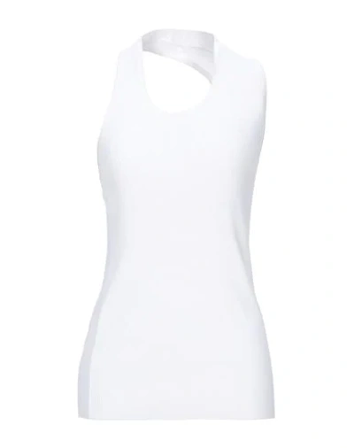 Helmut Lang Tank Tops In White