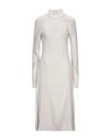 PATRIZIA PEPE PATRIZIA PEPE WOMAN MIDI DRESS BEIGE SIZE 2 VISCOSE, POLYURETHANE, COTTON, POLYESTER, METAL,15045687EU 3