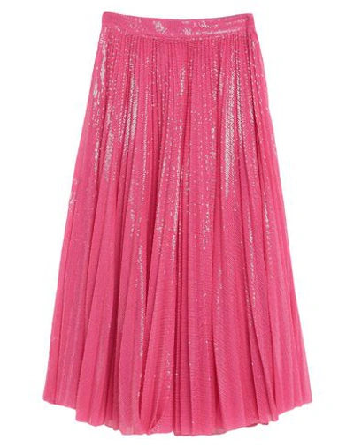 Msgm Long Skirts In Pink