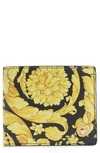 VERSACE BAROCCO PRINT LEATHER BIFOLD WALLET,DPU2463DVTS26