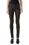 AKRIS PUNTO LAMBSKIN LEATHER & JERSEY PANTS,927959004628