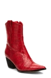 Coconuts By Matisse Bambie Western Boot In Red Faux Leather