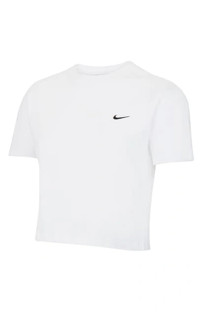 Nike Lab Nrg Crop Cotton T-shirt In White