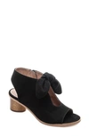 Bernardo Luna Leather Knotted Booties In Black