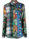 PIERRE-LOUIS MASCIA PATCHWORK PRINT SHIRT