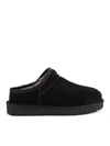 Ugg 10mm Classic Shearling Slipper Mules In Black