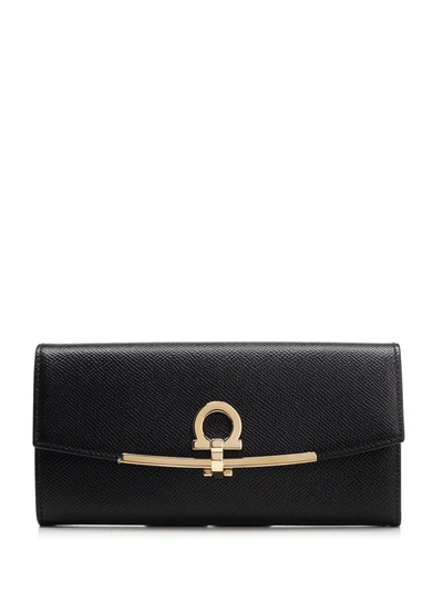 Ferragamo Salvatore  Gancini Wallet In Black