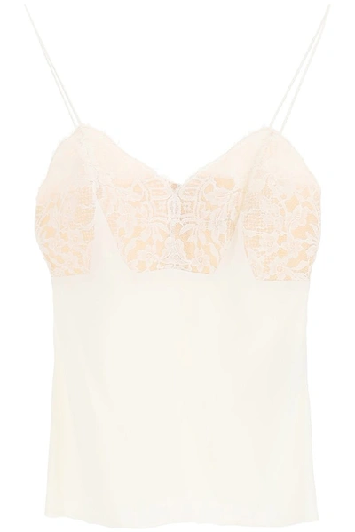 Alexander Mcqueen Top With Lace In White