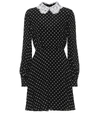 VALENTINO POLKA-DOT SILK MINIDRESS,P00488847