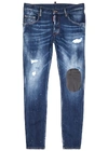 DSQUARED2 SUPER TWINKY DISTRESSED SKINNY JEANS,3892920