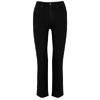 Paige Cindy Straight-leg High-rise Stretch-denim Jeans In Black