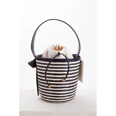 Cesta Collective Zebra Lunchpail Top Handle Bag In Black,white