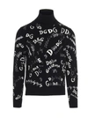 DOLCE & GABBANA DOLCE & GABBANA LOGO MOTIF TURTLENECK SWEATER