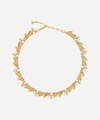 SUSAN CAPLAN VINTAGE GOLD-PLATED 1960S TRIFARI CRYSTAL AND FAUX PEARL COLLAR NECKLACE,000711540