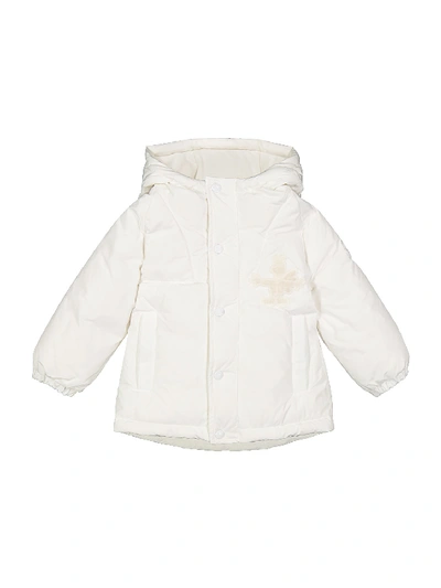 Moncler Kids Down Jacket For Boys In White
