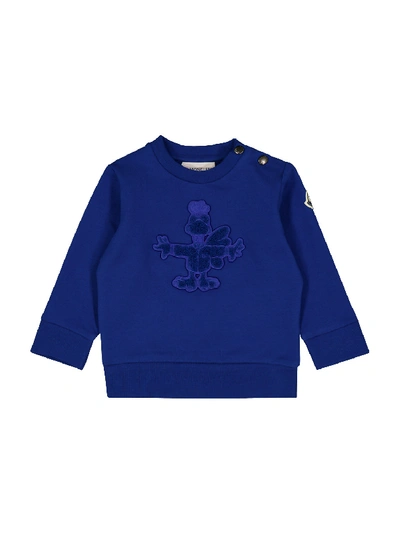 Moncler Kids Sweatshirt For Boys In Blue