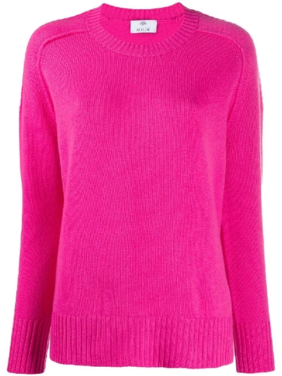Allude Crew-neck Cashmere Jumper In Pink