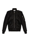 Saint Laurent Black Classic Bomber Jacket In Black