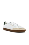 Saint Laurent Court Classic Sneakers In Perforated Leather In White