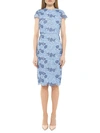 ALEXIA ADMOR ARABELLA FLORAL EMBROIDERY SHEATH DRESS,0400012780649