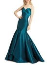 MAC DUGGAL WOMEN'S STRAPLESS TAFFETA TRUMPET GOWN,0400012469525