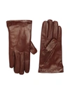 PORTOLANO WOOL-LINED LEATHER GLOVES,0400012384487