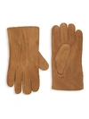 PORTOLANO MEN'S SHEARLING-LINED LEATHER GLOVES,0400012384664