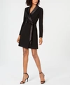 Adrianna Papell Womens Velvet Tuxedo Cocktail And Party Dress In Midnight