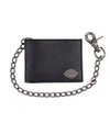 DICKIES SECURITY LEATHER SLIMFOLD MEN'S WALLET WITH CHAIN