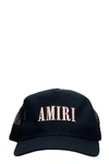 AMIRI CORE TRUCKER HATS IN BLACK COTTON,11479163