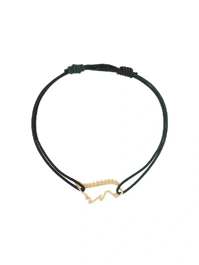 Aliita Dino Cord Bracelet In Black