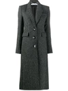 OFF-WHITE TAILORED WOOL COAT,32426387