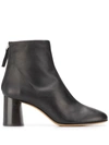 3.1 Phillip Lim Nadia Leather Ankle Boots In Black