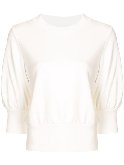 3.1 Phillip Lim / フィリップ リム Puffy Slv French Terry Sweatshirt In White