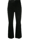 THEORY FLARED CROPPED TROUSERS
