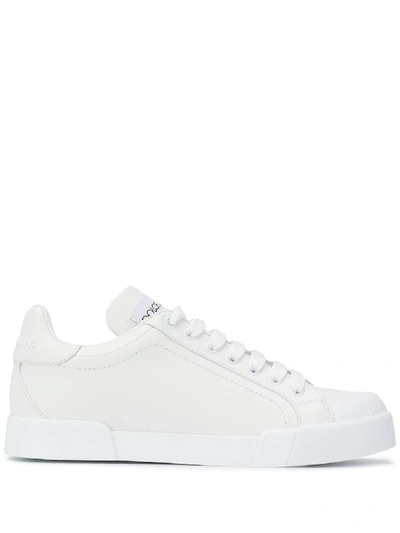 Dolce & Gabbana Low-top Lace-up Trainers In White