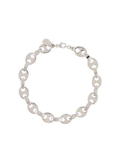 Rabanne Eight Chain-link Necklace In Silver
