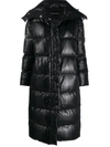 ERMANNO SCERVINO QUILTED SNAKESKIN-EFFECT COAT