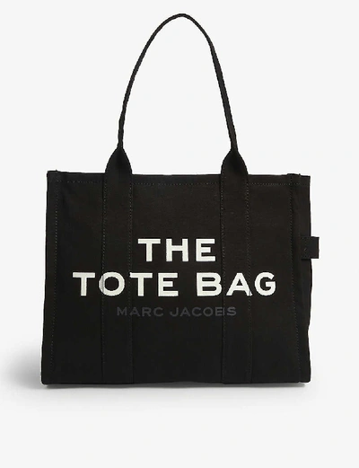 MARC JACOBS WOMENS BLACK THE LARGE TOTE BAG,38898047