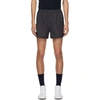Thom Browne Grey Flyweight Tech 4-bar Running Shorts In 015 Charcoa