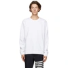 Thom Browne Tricolour Stripe Sweatshirt In 100 White