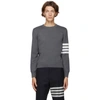 Thom Browne Milano Stitch Pullover In Grey