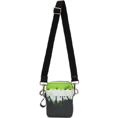Valentino Garavani Garavani Small Jelly Block Leather Crossbody Bag In Neon Green/multicolor