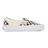 Vans Ua Classic Slip-on Stackform Sneakers Checkerboardblack/ White In Checkerboar